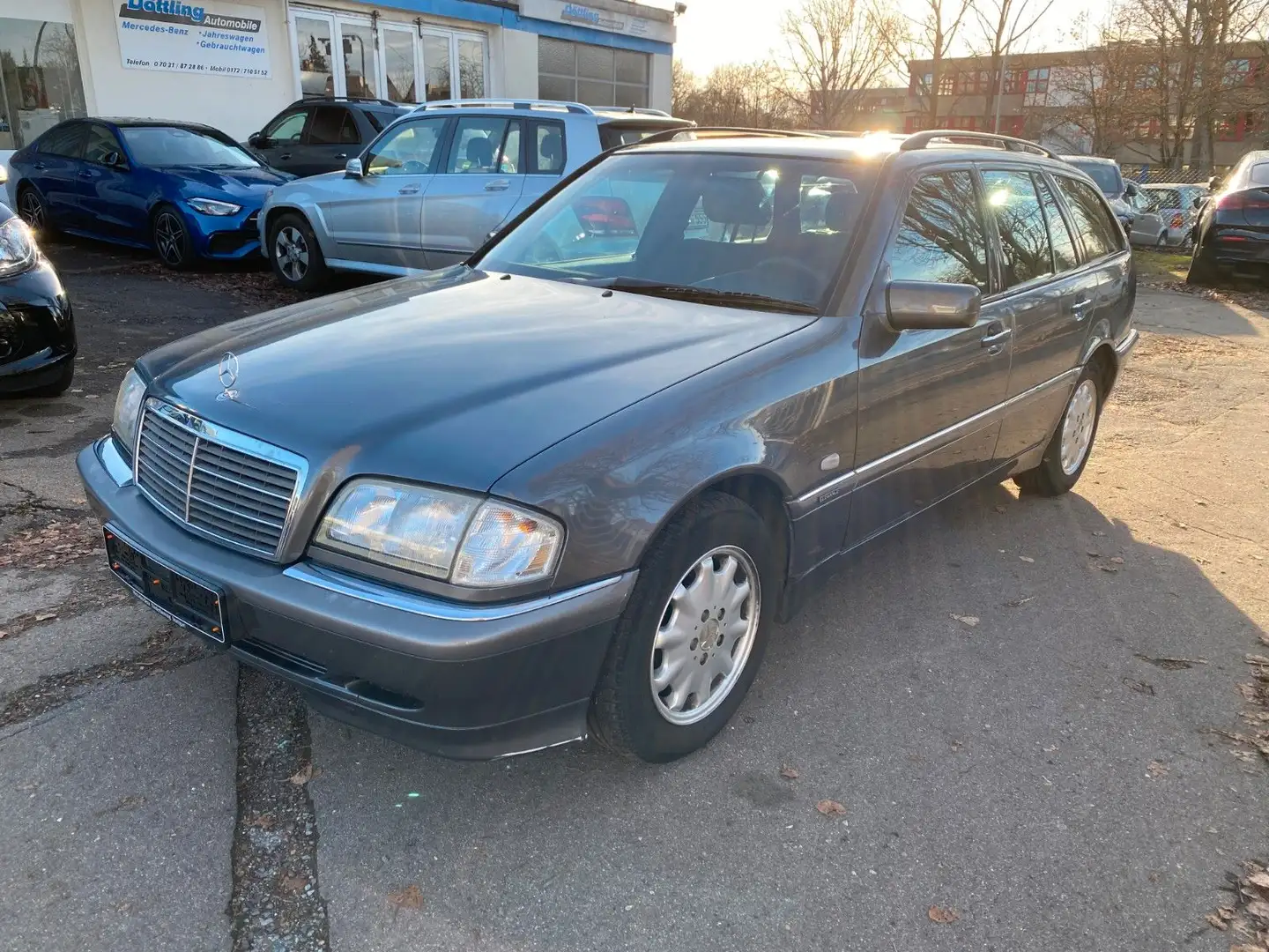 Mercedes-Benz C 220 DT *Elegance/Schiebedach/Alu/AHK/ZV/TÜV* Grau - 2