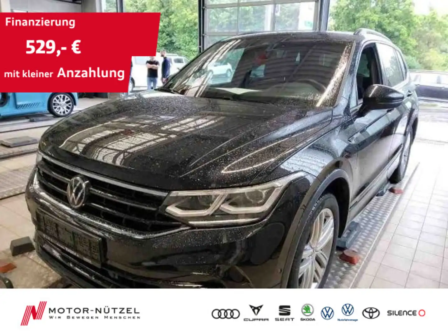 Volkswagen Tiguan Allspace 2.0 TDI 4M R-LINE LEDER+AHK+PANO Schwarz - 1