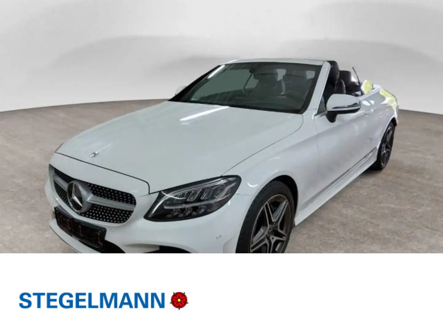 Mercedes-Benz C 180 Cabrio Aut. AMG-Line *AHK*LED*Navi* Weiß - 1