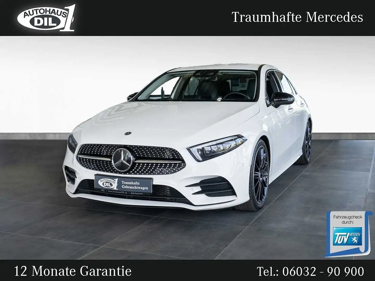 Mercedes-Benz A 250 AMG Line 4Matic *Distr+*MEMORY*360-K* Wit - 1