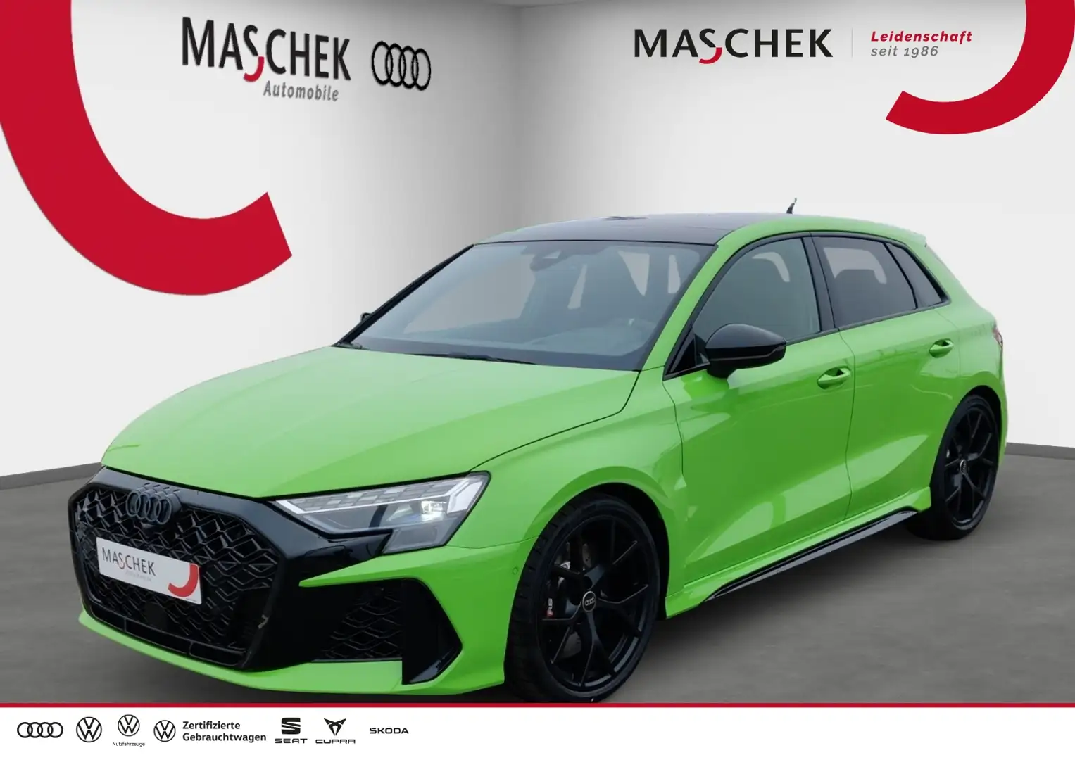 Audi RS3 Sportback UPE: 80.370.- FACELIFT HuD SONOS 280 Mat Vert - 1