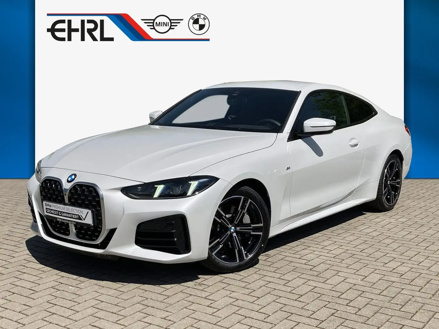 BMW 430 d xDrive LCI M SPORT AHK PA+ DA HUD LEDER Weiß - 1