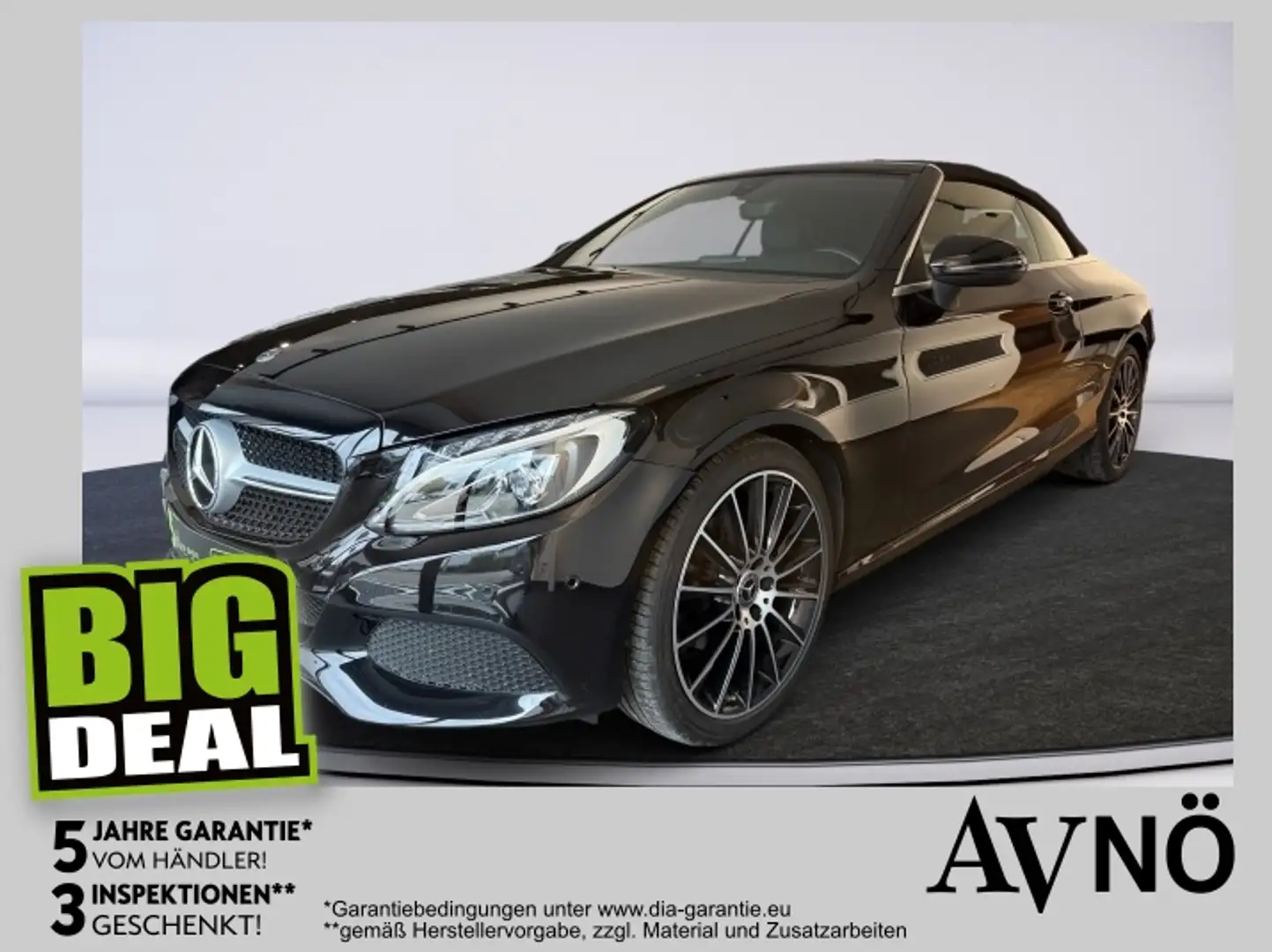 Mercedes-Benz C 200 Cabriolet Navi Sitzh. LED Noir - 1