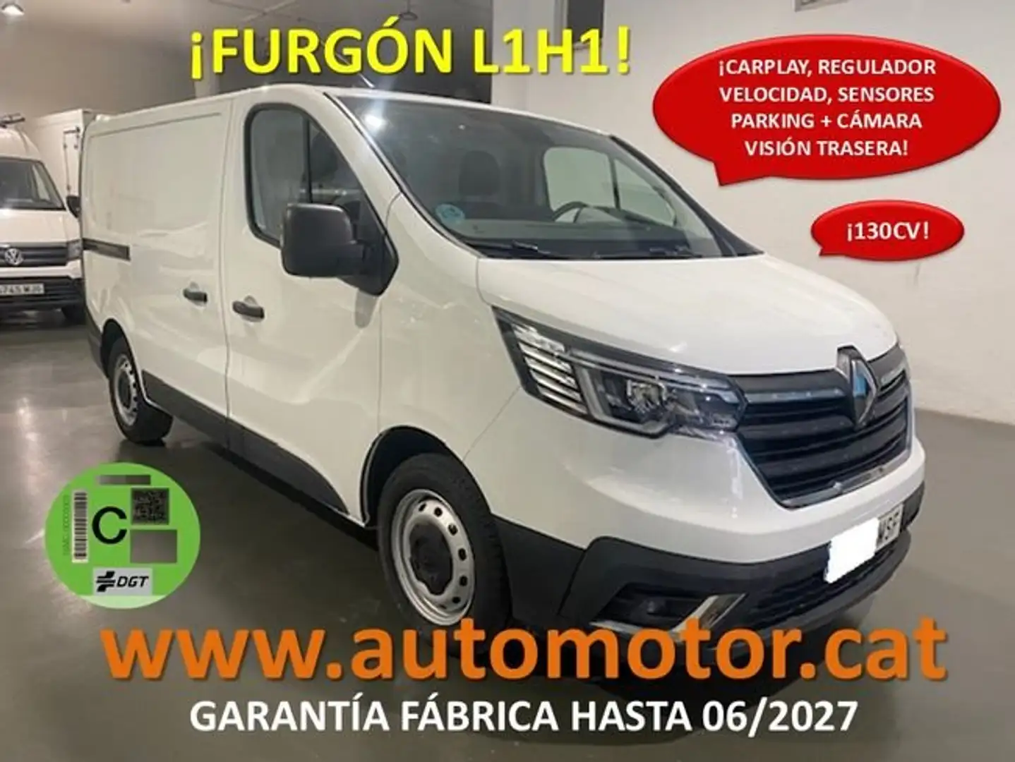 Renault Trafic Furgón L1H1 BluedCi 96kW Blanco - 1