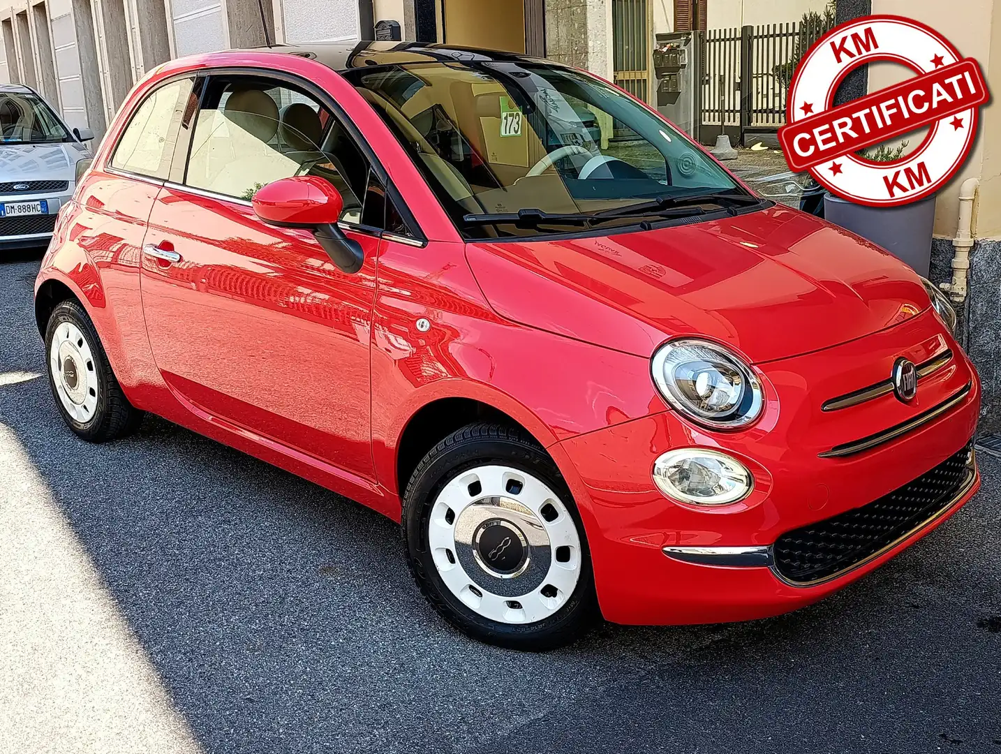 Fiat 500 1.2 Lounge 69cv Corallo km 36.317 Rouge - 1