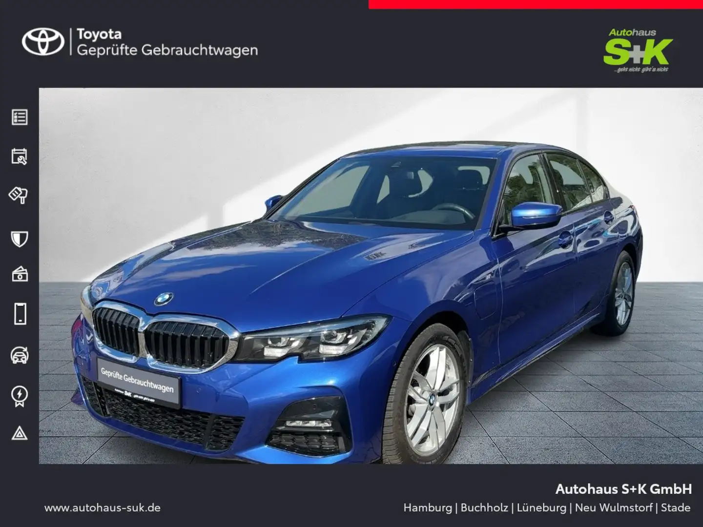 BMW 330 e M-Sport*Navi*R-Kamera*Hifi*8-Fach bereift**** Blauw - 1