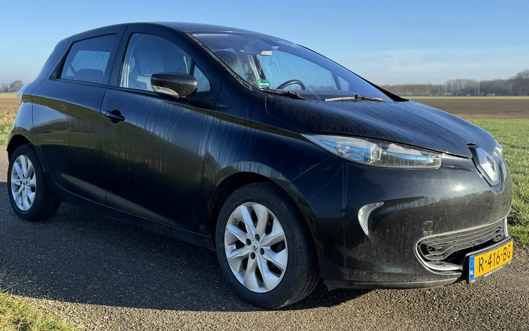 Renault ZOE Q210 Zen Quickcharge 22 kWh|eigen accu| Schwarz - 2