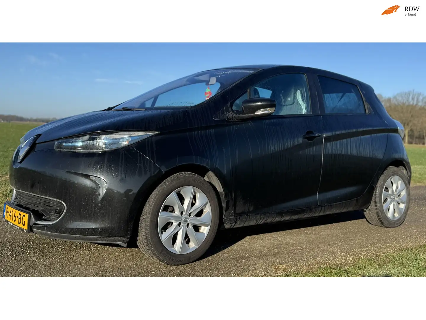 Renault ZOE Q210 Zen Quickcharge 22 kWh|eigen accu| Schwarz - 1