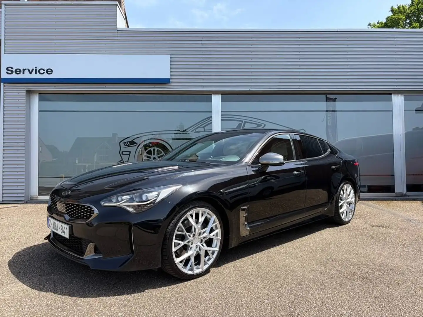 Kia Stinger Stinger 2.0 T-GDi GT Line ISG - Perfecte staat - Full option - Garantie - Gekoelde zetels - Overname mogelijk Schwarz - 1