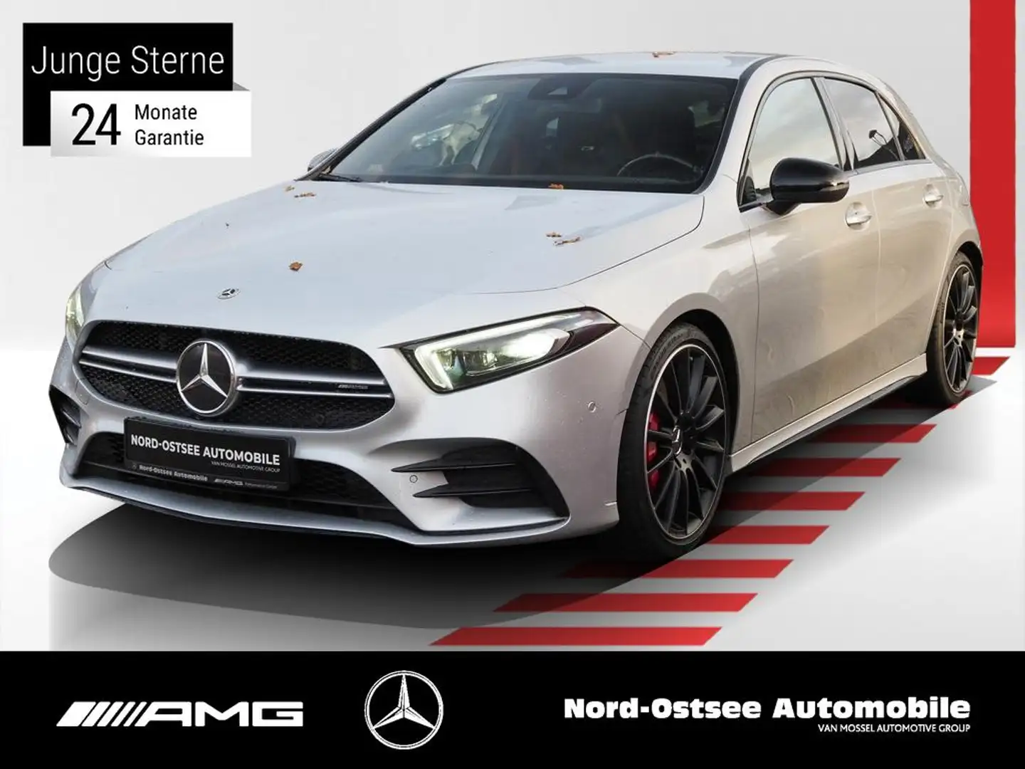 Mercedes-Benz A 35 AMG AMG A 35 4M MULTIBEAM STANDHZ PARKPAKET NAVI Silber - 1