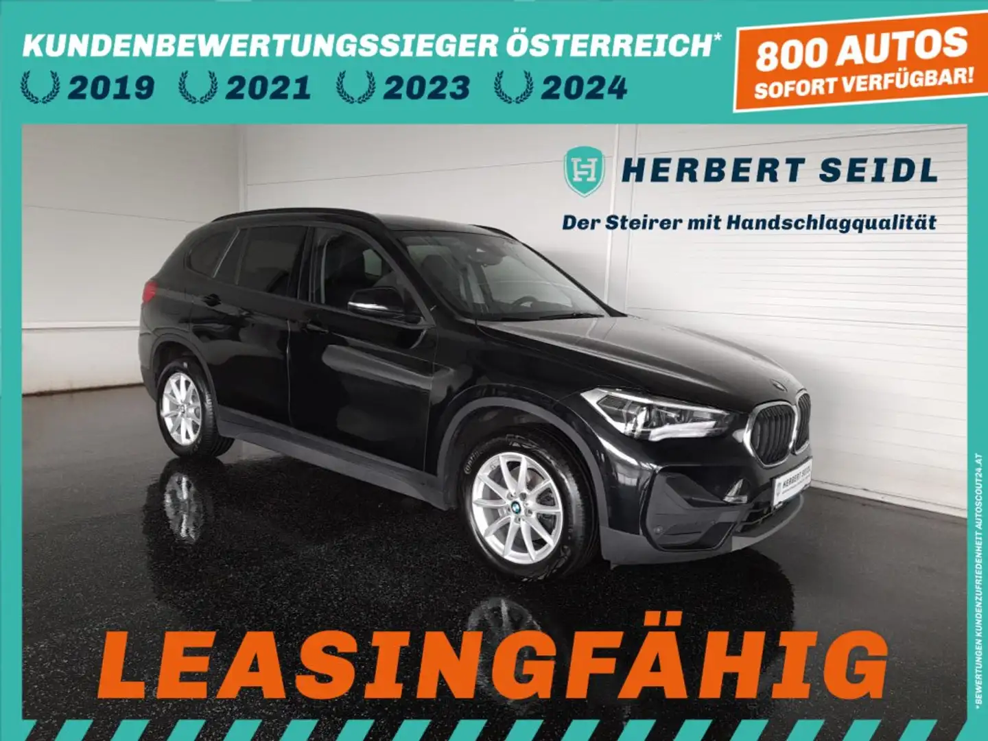 BMW X1 ADVANTAGE sDrive18d Aut. Schwarz - 1