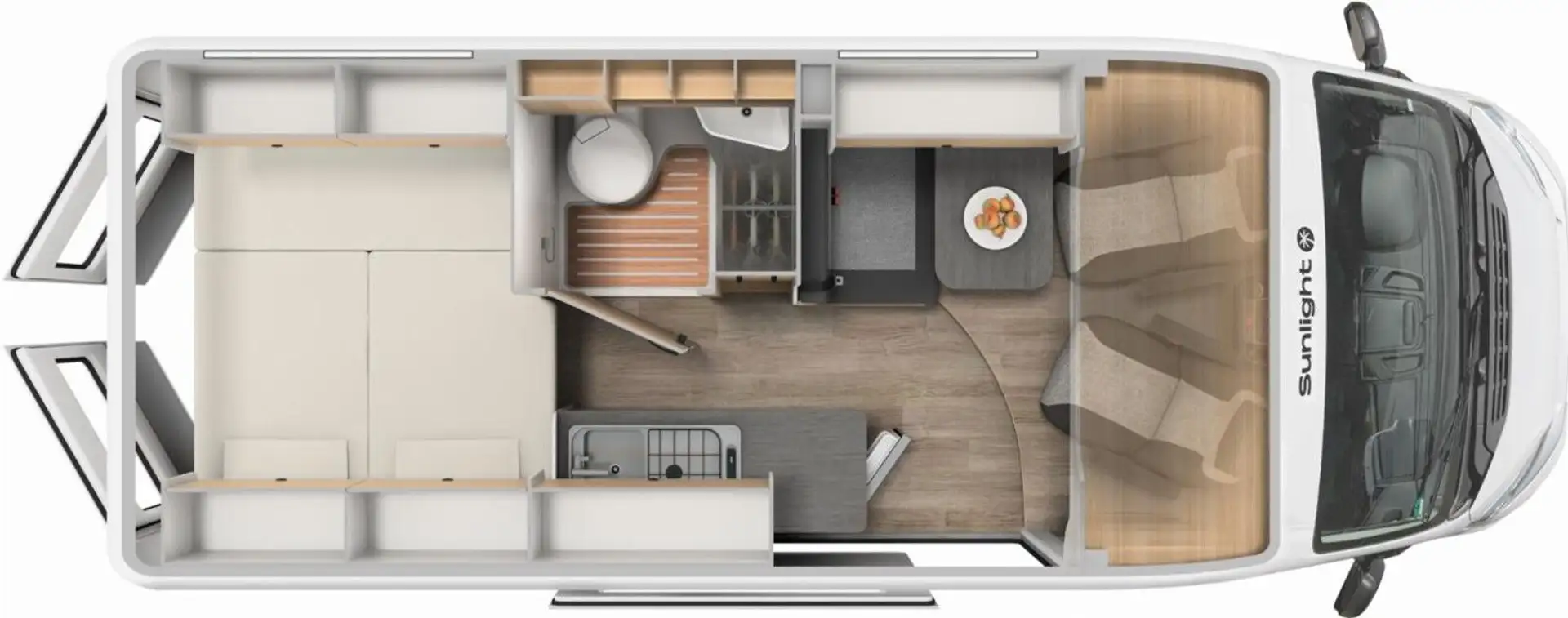 Sunlight Cliff 600 Modelljahr 2026 mit Markise! Weiß - 2