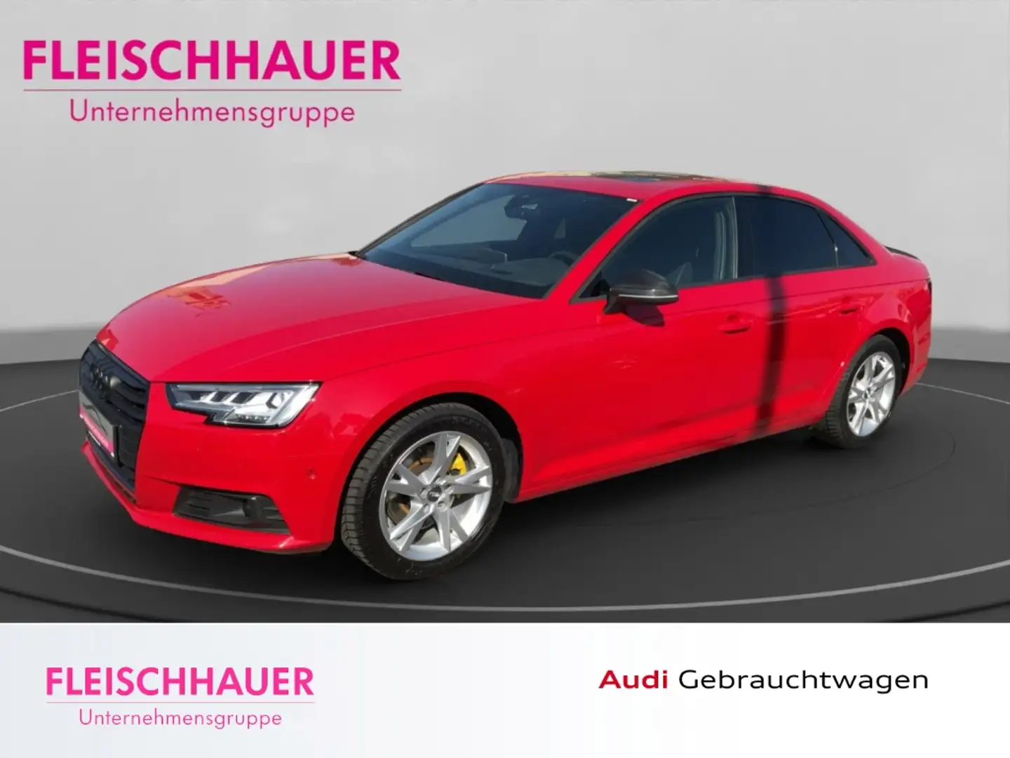 Audi A4 Lim. 2.0 TFSI DSG 40 HUD AD StandHZG Navi Leder Di Rot - 1