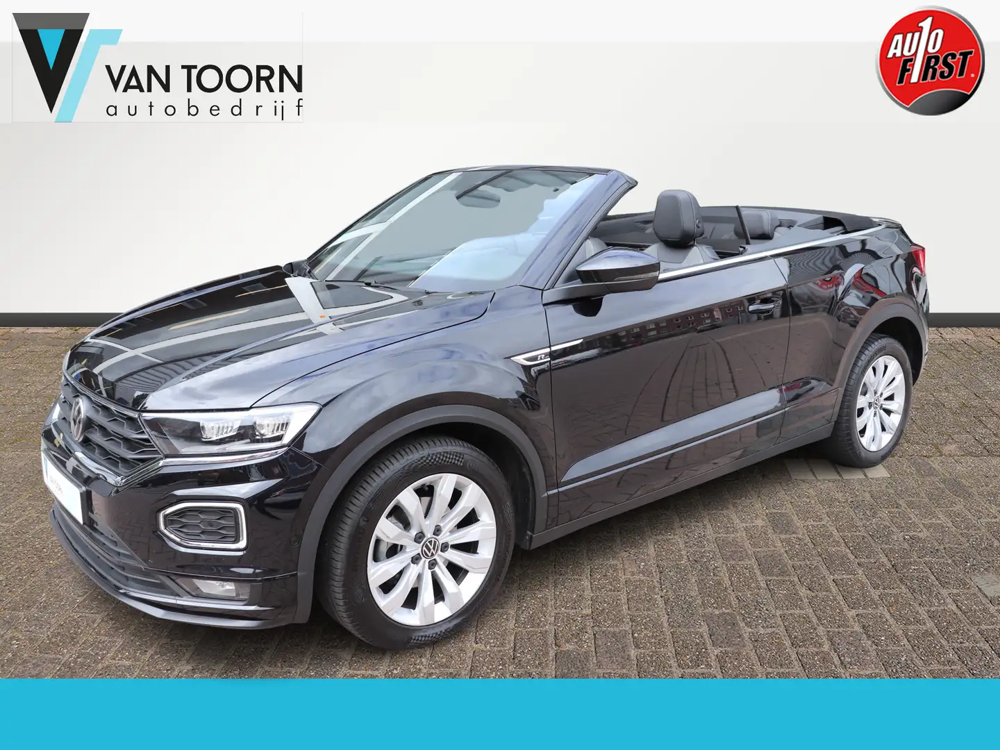 Volkswagen T-Roc Cabrio 1.5 TSI R-Line Automaat. Eerste eigenaar, n Zwart - 1