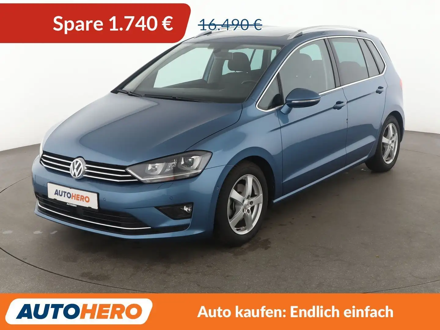 Volkswagen Golf Sportsvan 1.4 TSI Highline BMT Aut.*NAVI*BI-XENON*TEMPO*CAM* Blau - 1