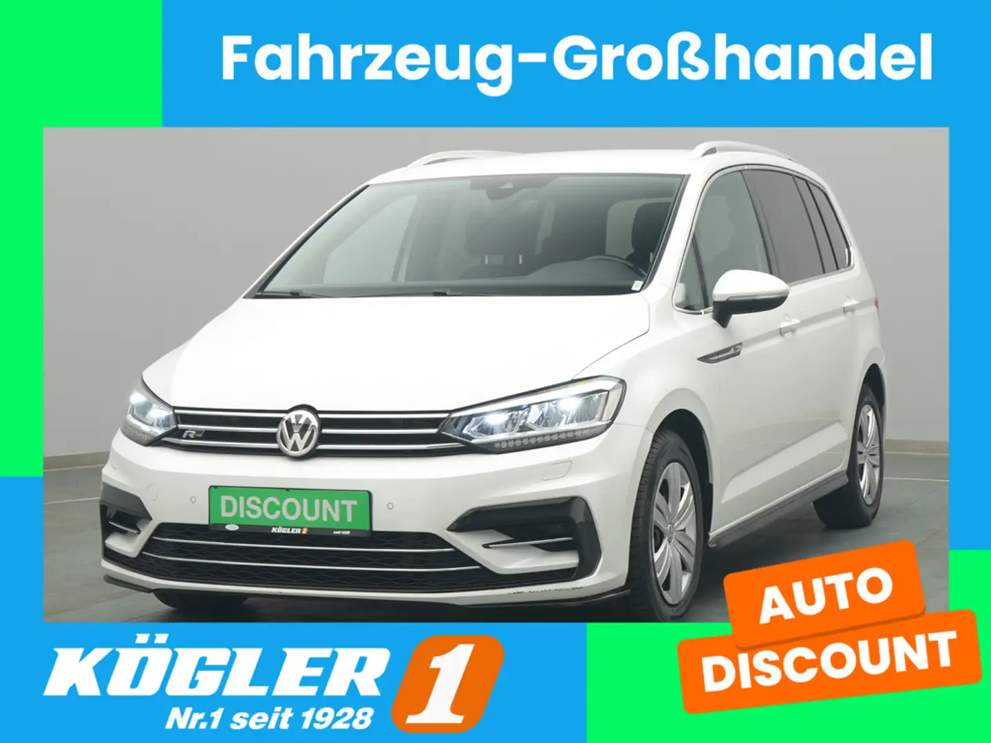 Volkswagen Touran Highline 179PS Aut./Easy-Open Paket Blanc - 1