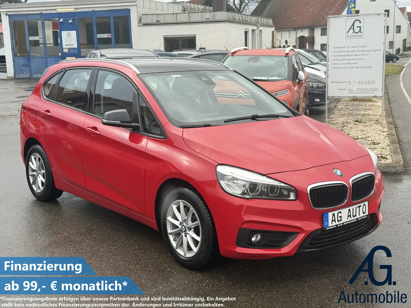BMW 220 AUTOMATIK +Garantie AHK Navi TÜV+Service NEU Rot - 1