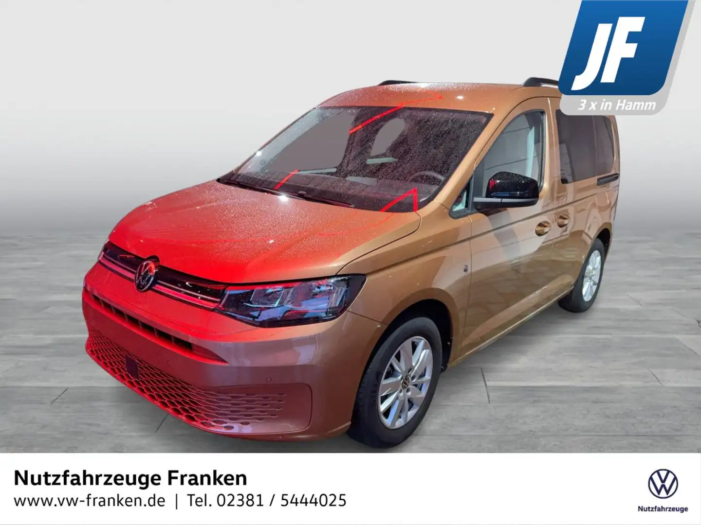 Volkswagen Caddy Life DIGI SITZH NAVI LM16 Bluetooth Klima Gold - 1