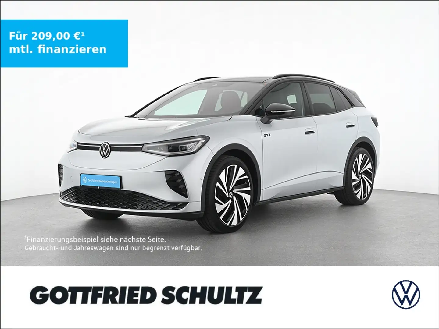 Volkswagen ID.4 GTX ACC Area-View Sportpaket HUD AD AHK-klappbar P Silber - 1