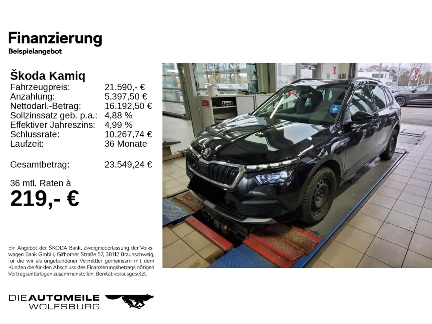 Skoda Kamiq 1.5 TSI Tour AHK/Rückkam/Multilenk Schwarz - 2