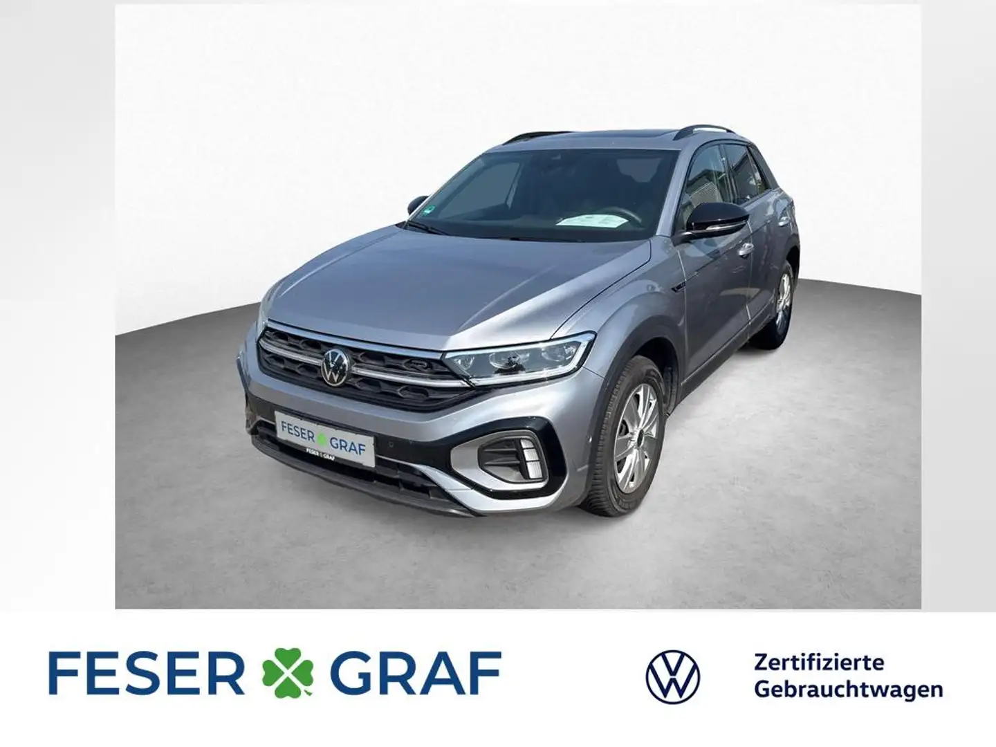 Volkswagen T-Roc 2.0 l TSI DSG ALLRAD R-LINE AHK KAM NAVI Silber - 1