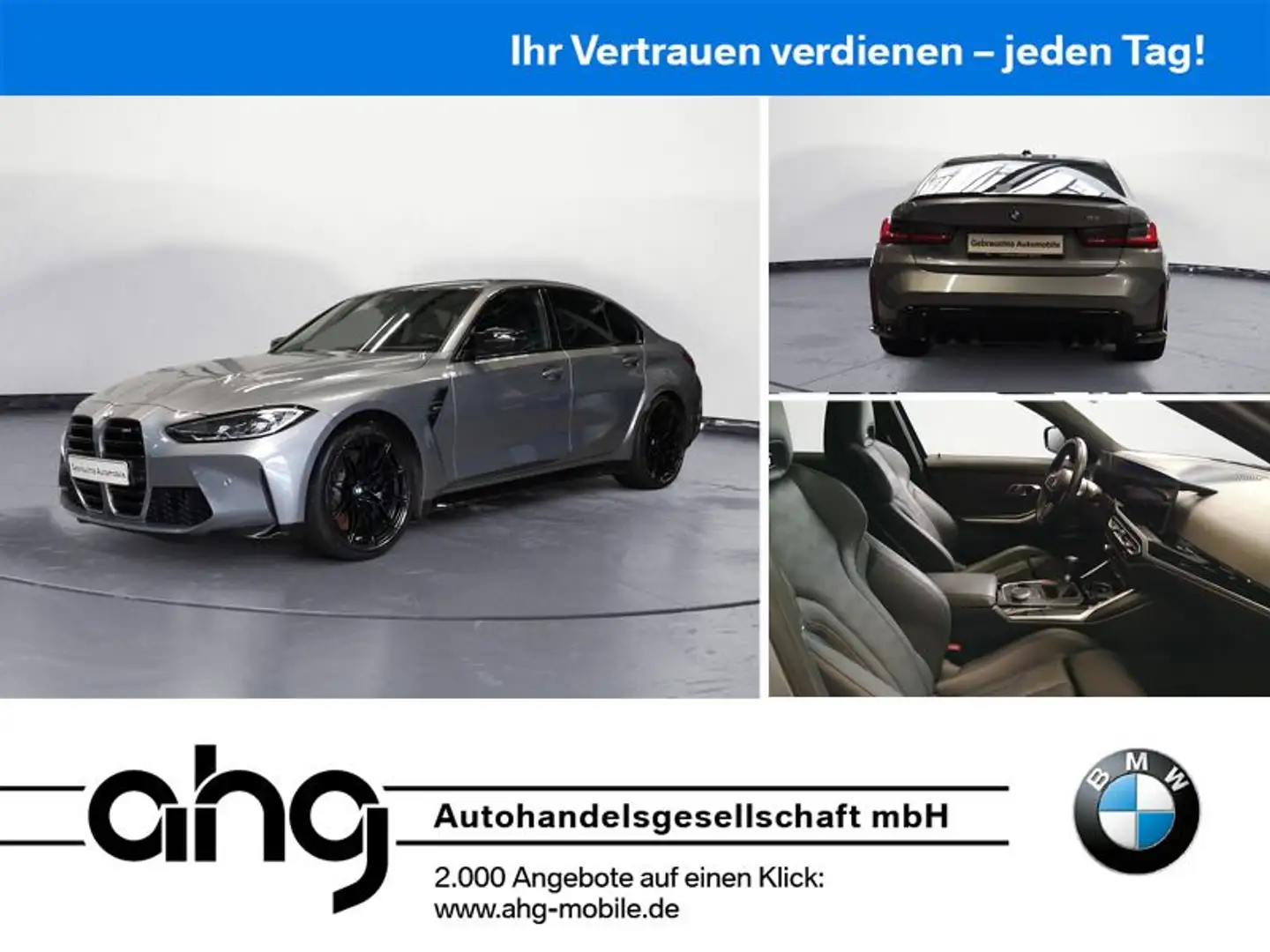 BMW M3 Navi Klima PDC Kamera Harman Kardon DAB Sitzh Szürke - 1