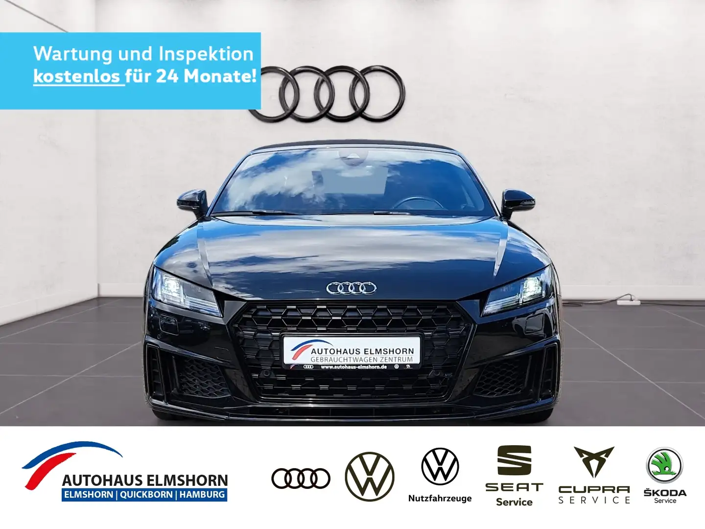 Audi TT Roadster 45 TFSI S tronic NAV B&O 20" LED KAM GRA Schwarz - 1