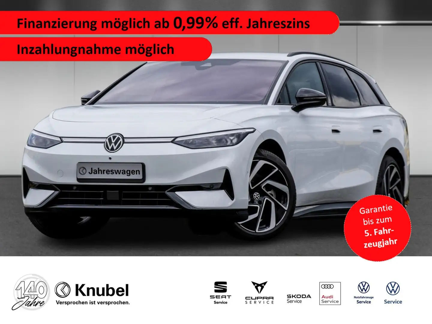 Volkswagen ID.7 Tourer Pro UPE 69/AreaView/AHK/NAVI/AR HeadUp Blanc - 1
