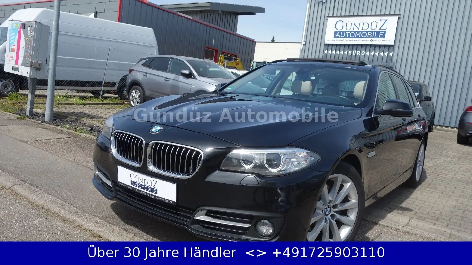 BMW 520 D Touring AUTOMATIK XDRIVE*PANO*LERDER*NAVI Schwarz - 1