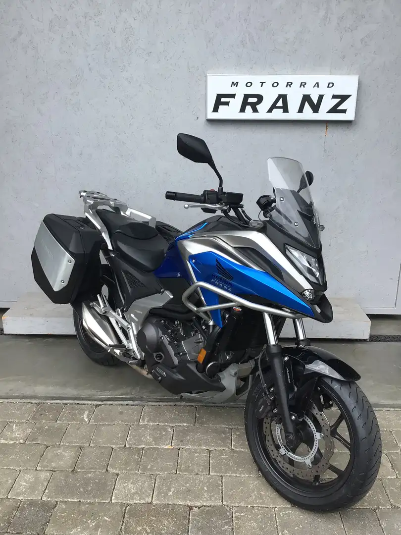 Honda NC 750 X DCT mit originalen Seitenkoffern & Sturzbügel Blau - 2