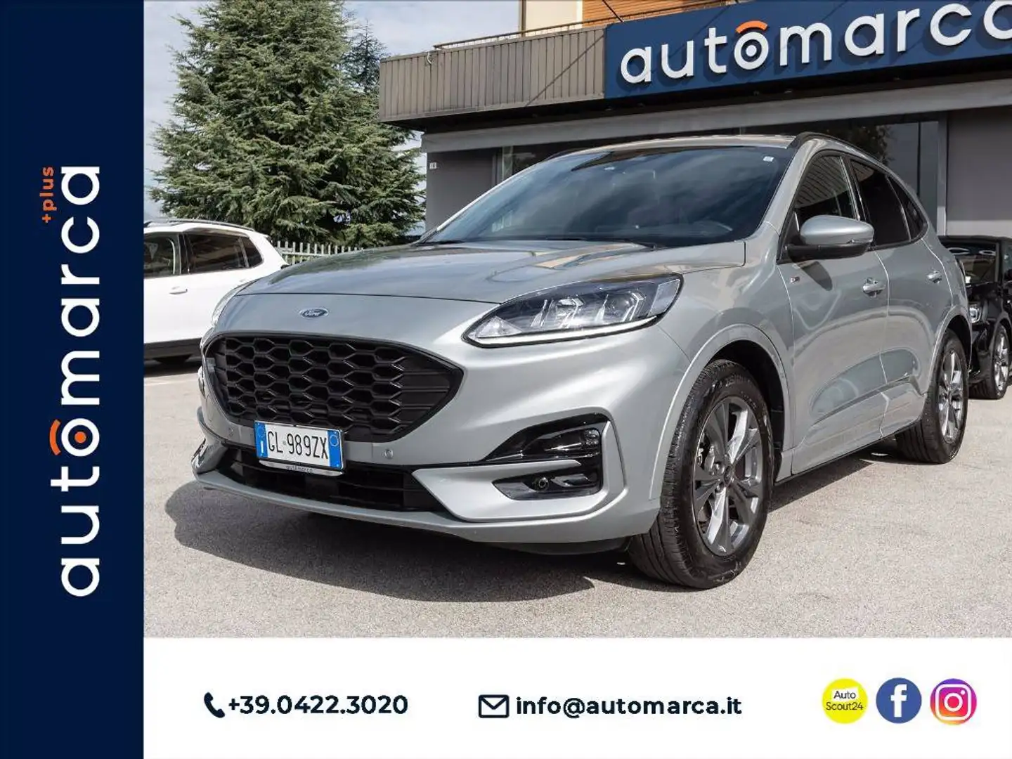 Ford Kuga 2.5 full hybrid ST-Line 2wd 190cv cvt Grigio - 1
