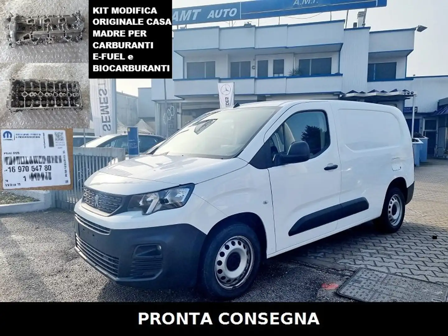 Peugeot Partner BlueHDi 100 S&S L2 PASSO LUNGO CLIMA+RIVESTIMENTO Bianco - 1
