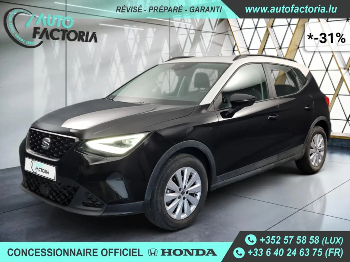 SEAT Arona -31% 1.0 TSI 110cv +GPS+RADAR+FULL LED+Options Noir - 1