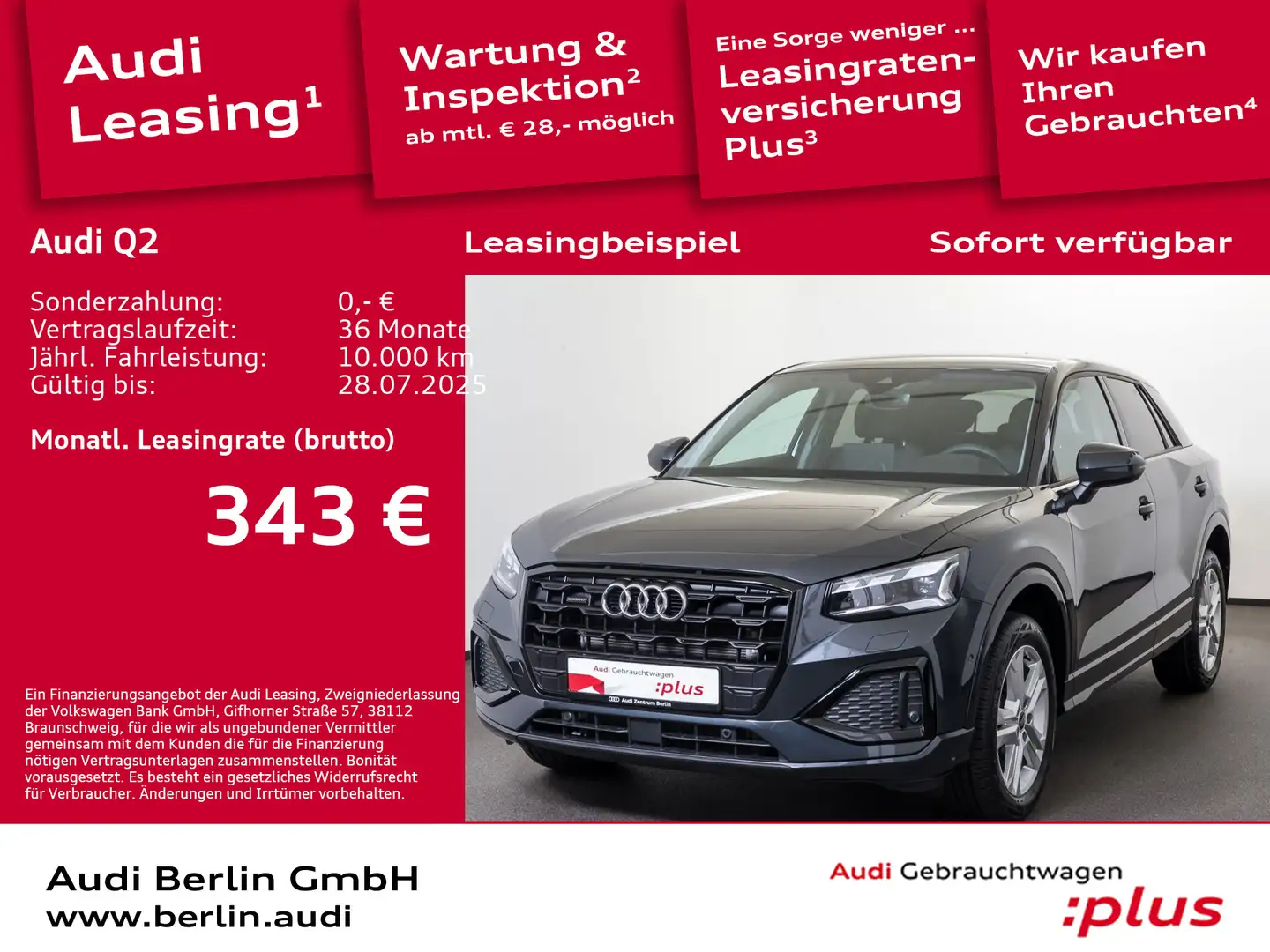 Audi Q2 Advanced 40 TFSI qu. S tr. AHK RFK MATRIX PDC Grau - 1