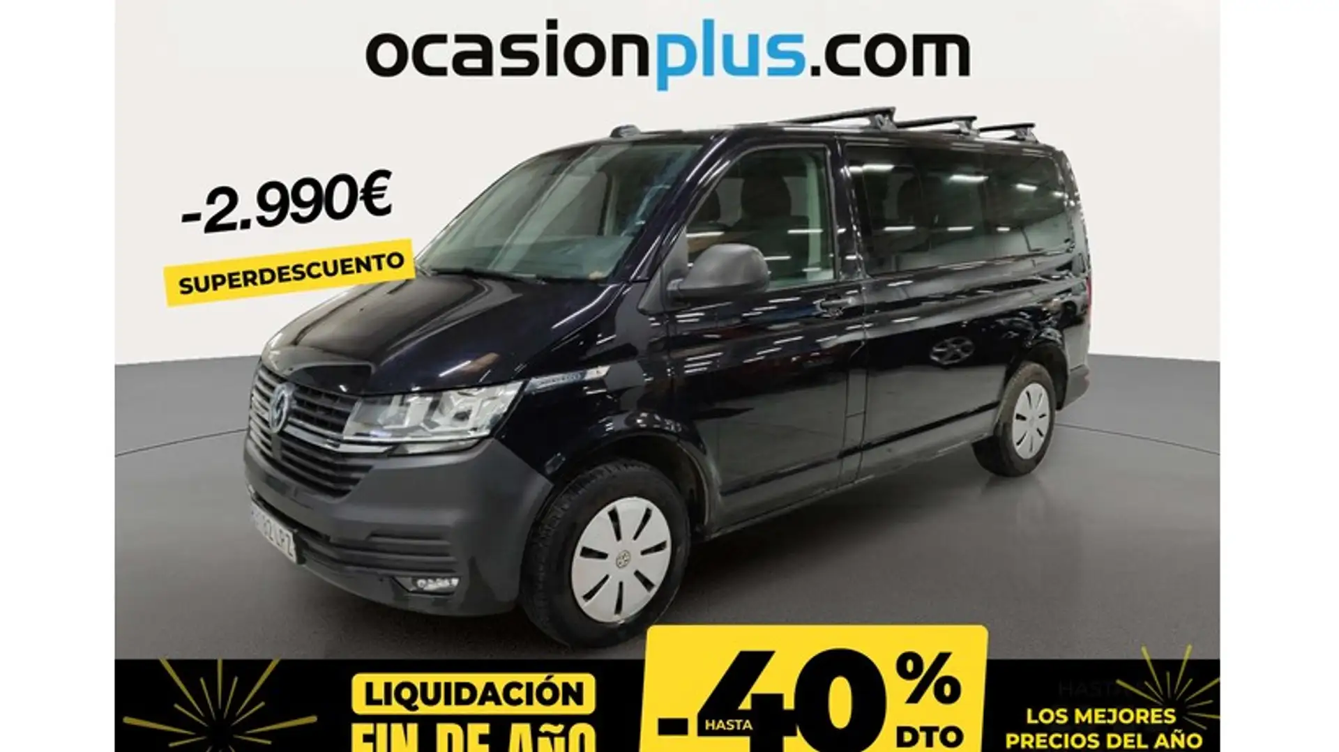 Volkswagen T4 Caravelle 2.0TDI 4MO Batalla Corta Aut. 110kW Negro - 1