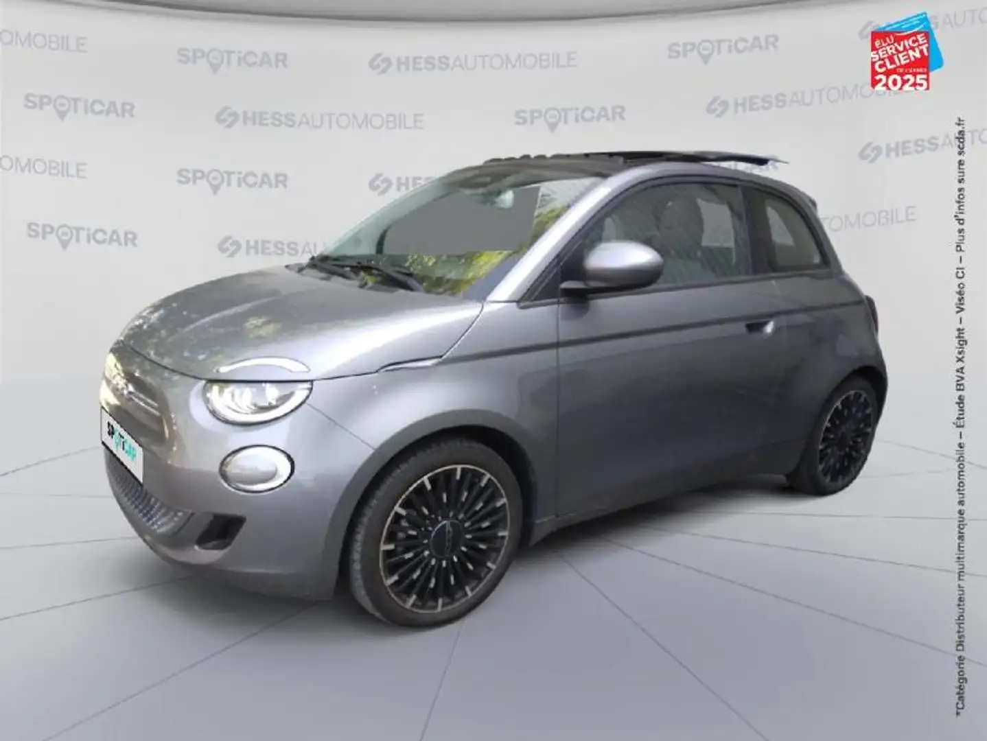 Fiat 500e e 118ch Icône Plus (Pack Magic Eye) Gris - 1
