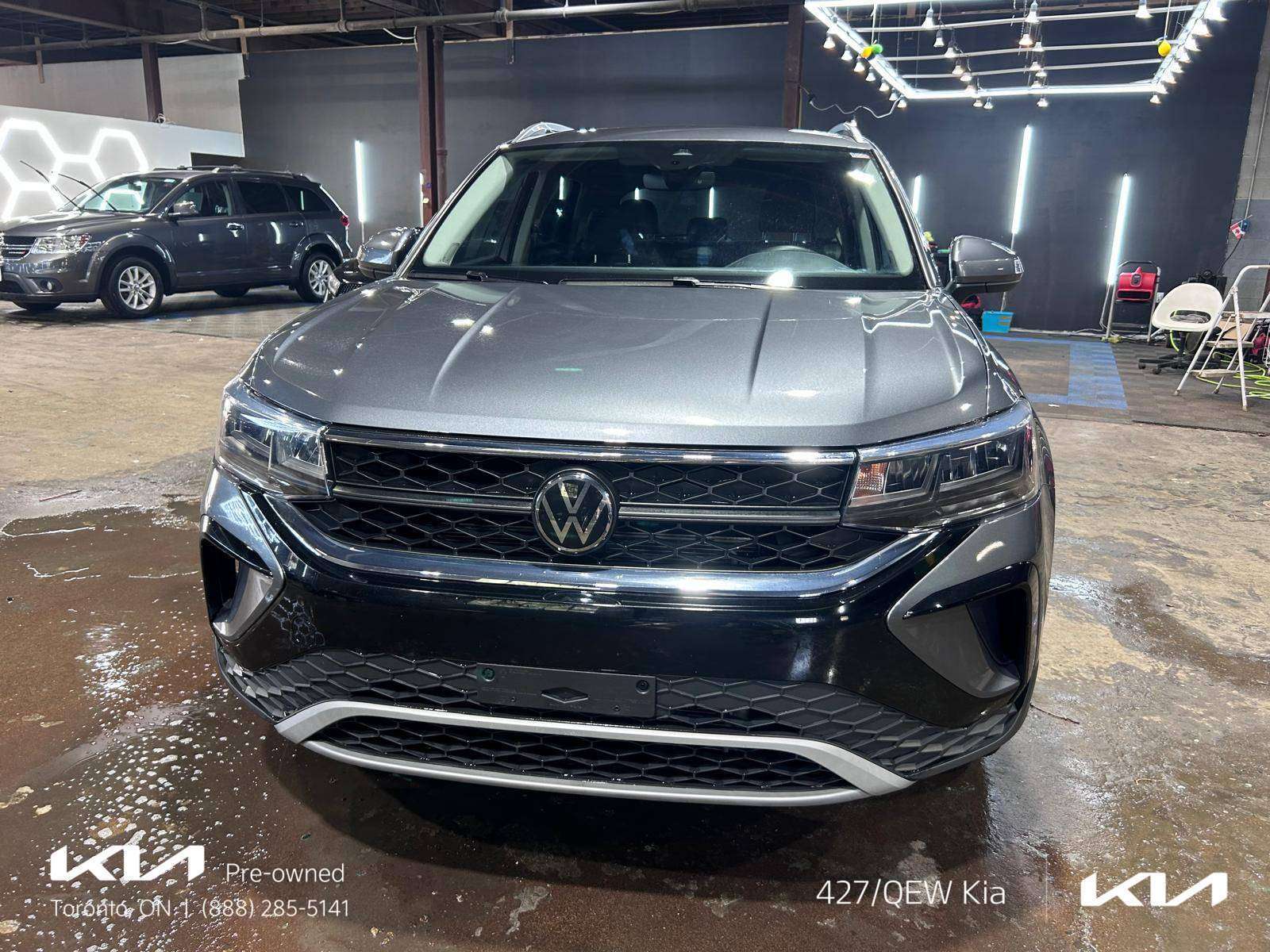 Black 2024 Volkswagen Taos SUV / Crossover 7-Speed Automatic