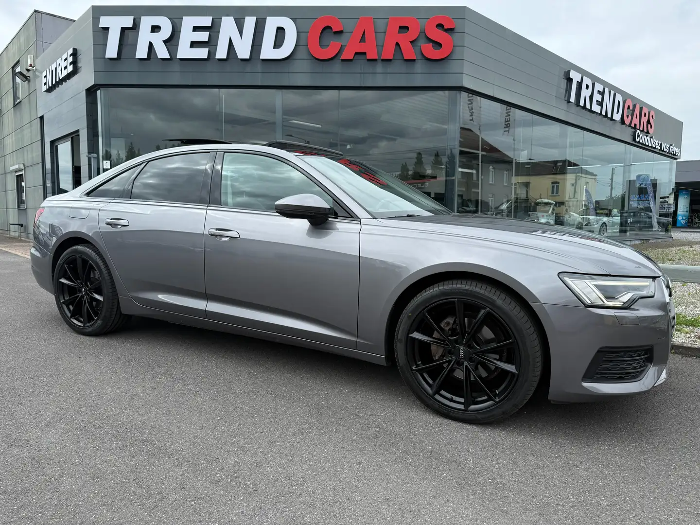 Audi A6 35 TDi S-TRONIC SHADOW LINE TOIT PANO CUIR MATRIX Grijs - 2