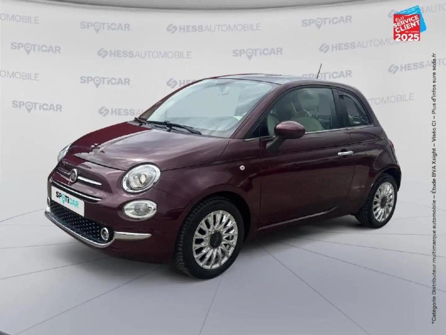 Fiat 500e 1.2 8v 69ch Eco Pack 120th Euro6d Noir - 1
