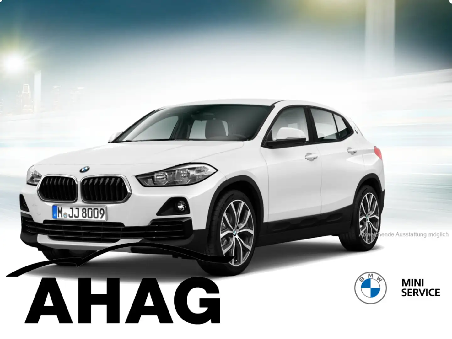 BMW X2 sDrive18i M Sport Klimaaut. Sportsitze PDC Weiß - 1