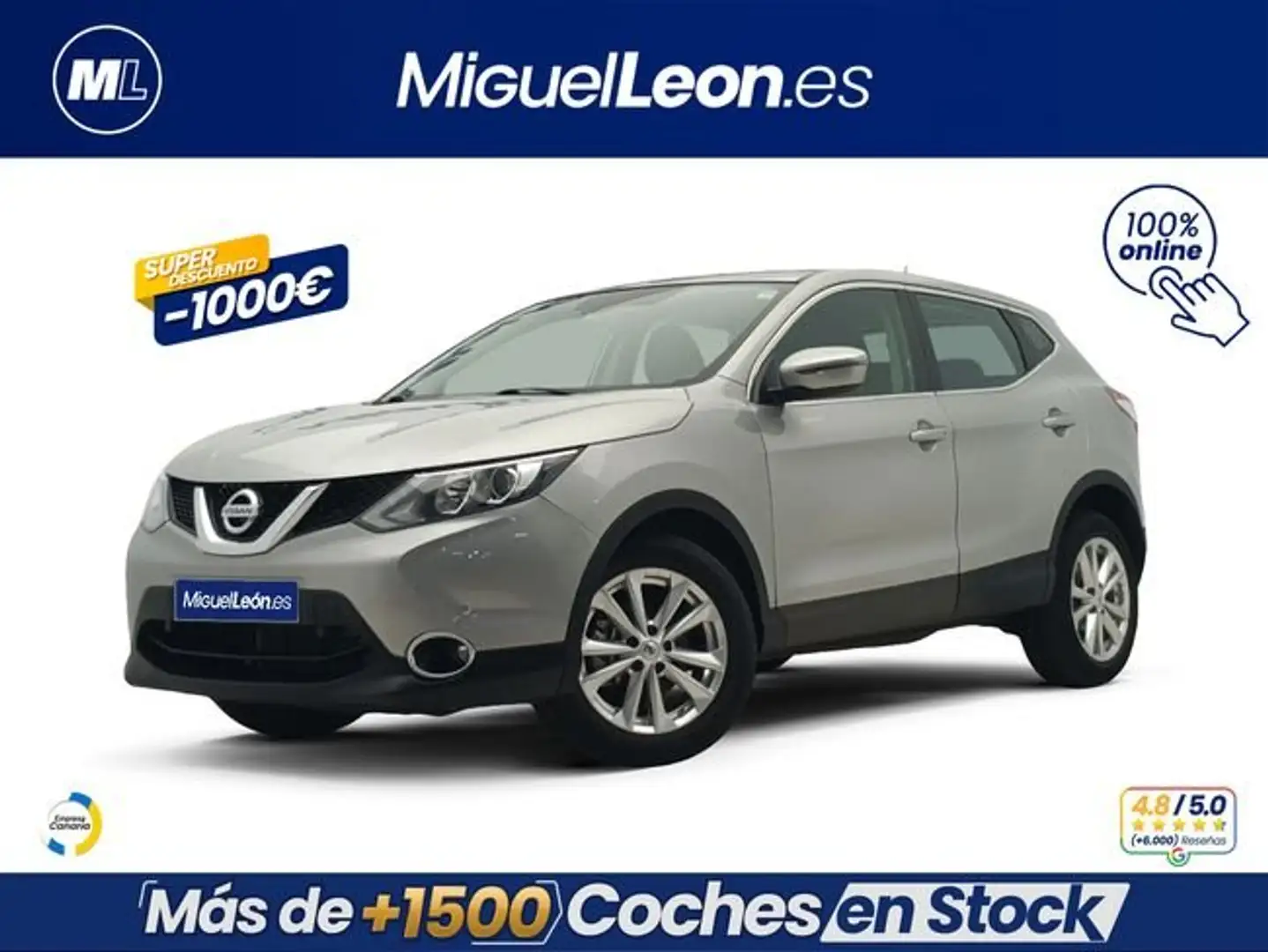Nissan Qashqai 1.2 DIG-T Acenta 4x2 Gris - 1