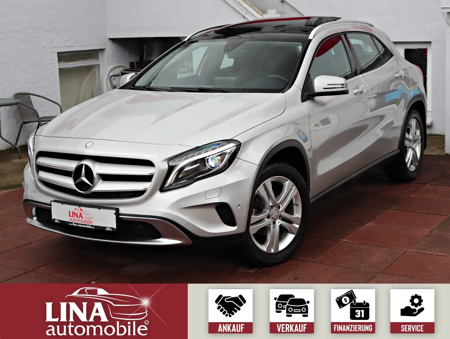 Mercedes-Benz GLA 200 GLA 200 1.Hd*Panorama*NaviDVD*LED* Argintiu - 1