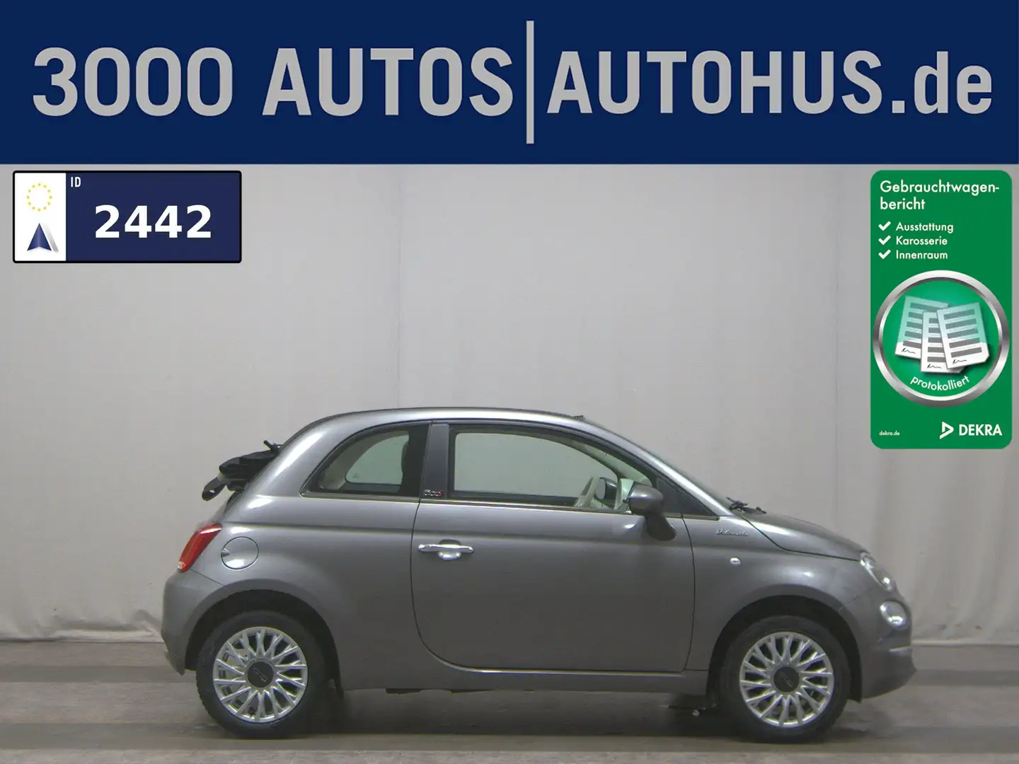 Fiat 500C 1.0 DolceVita PDC DAB Tempomat Grau - 1