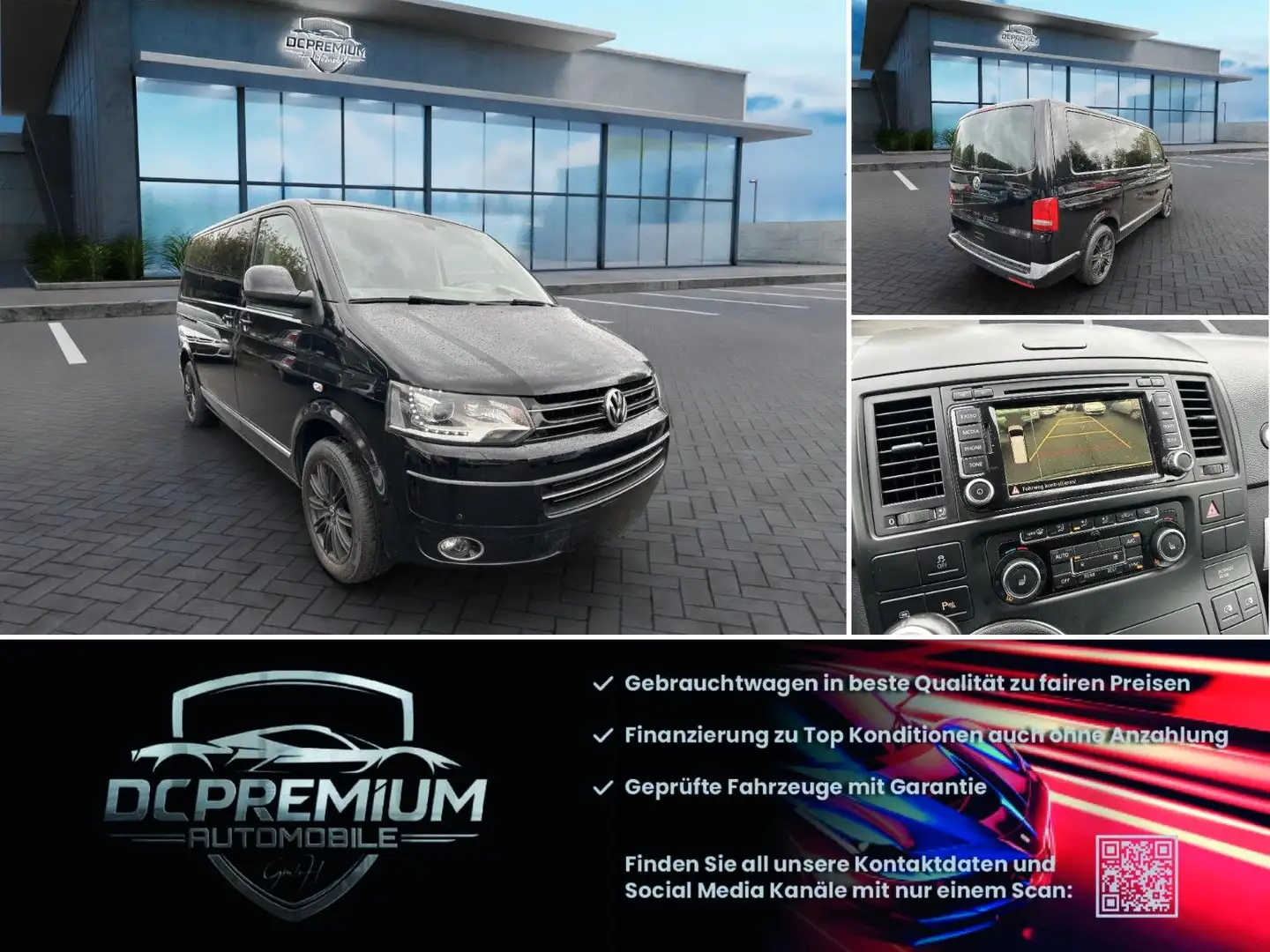 Volkswagen T5 Transporter 2.0d Bi Turbo,Multivan Highline,7Sitze, Tisch Schwarz - 1