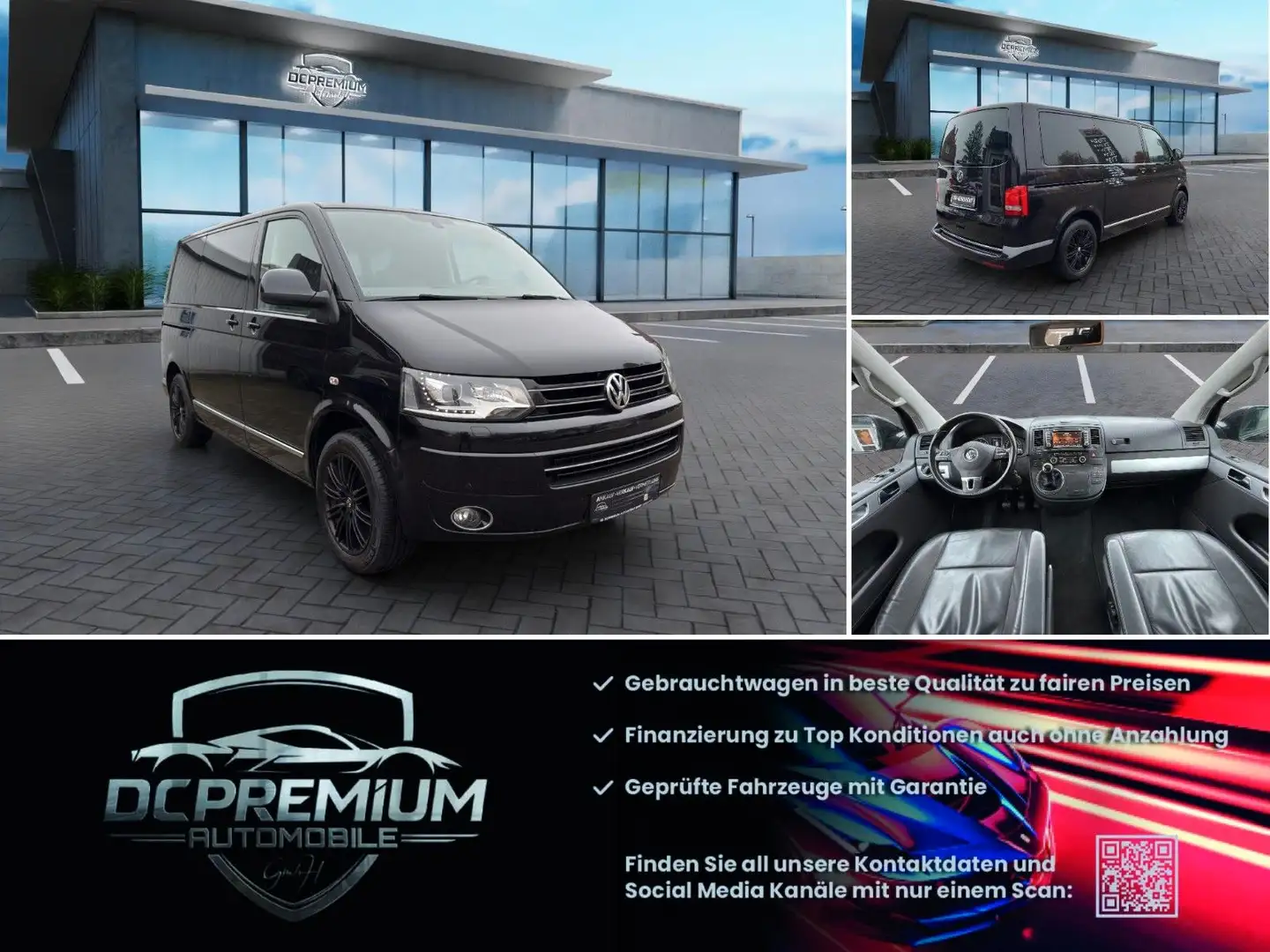 Volkswagen T5 Transporter 2.0d Bi Turbo,Multivan Highline,7Sitze, Tisch Noir - 1
