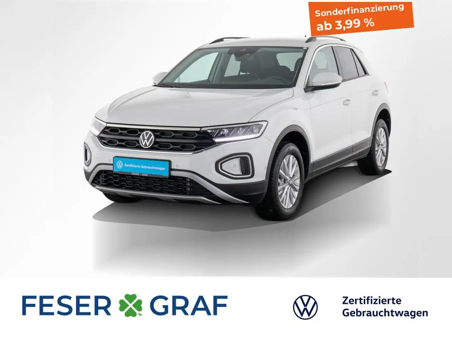 Volkswagen T-Roc 1.0 TSI Life Navi / LED / ParkAssist Blanc - 1