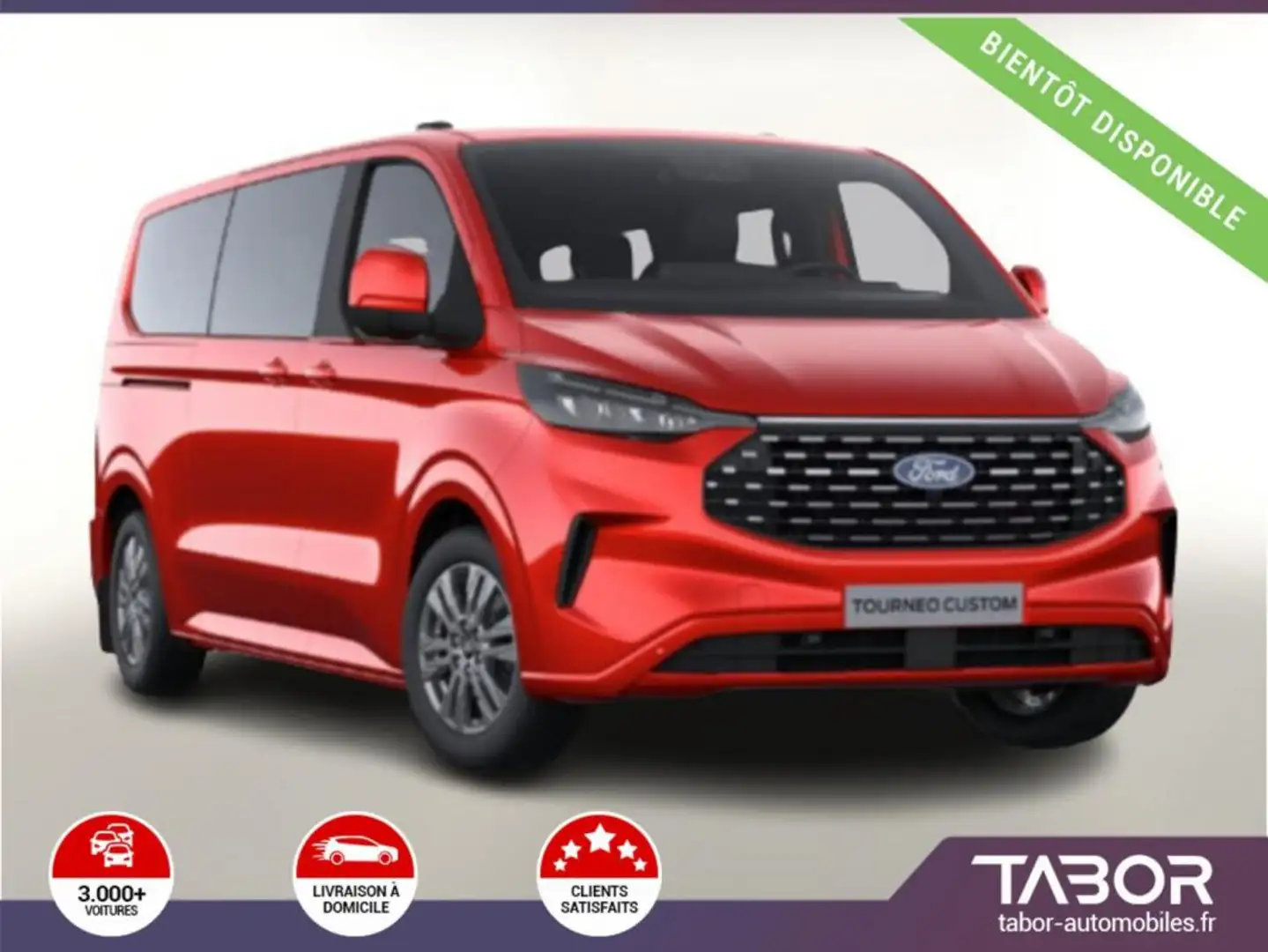 Ford Tourneo Custom TDCi 170 Aut Tit 320L2 ACC Rojo - 1