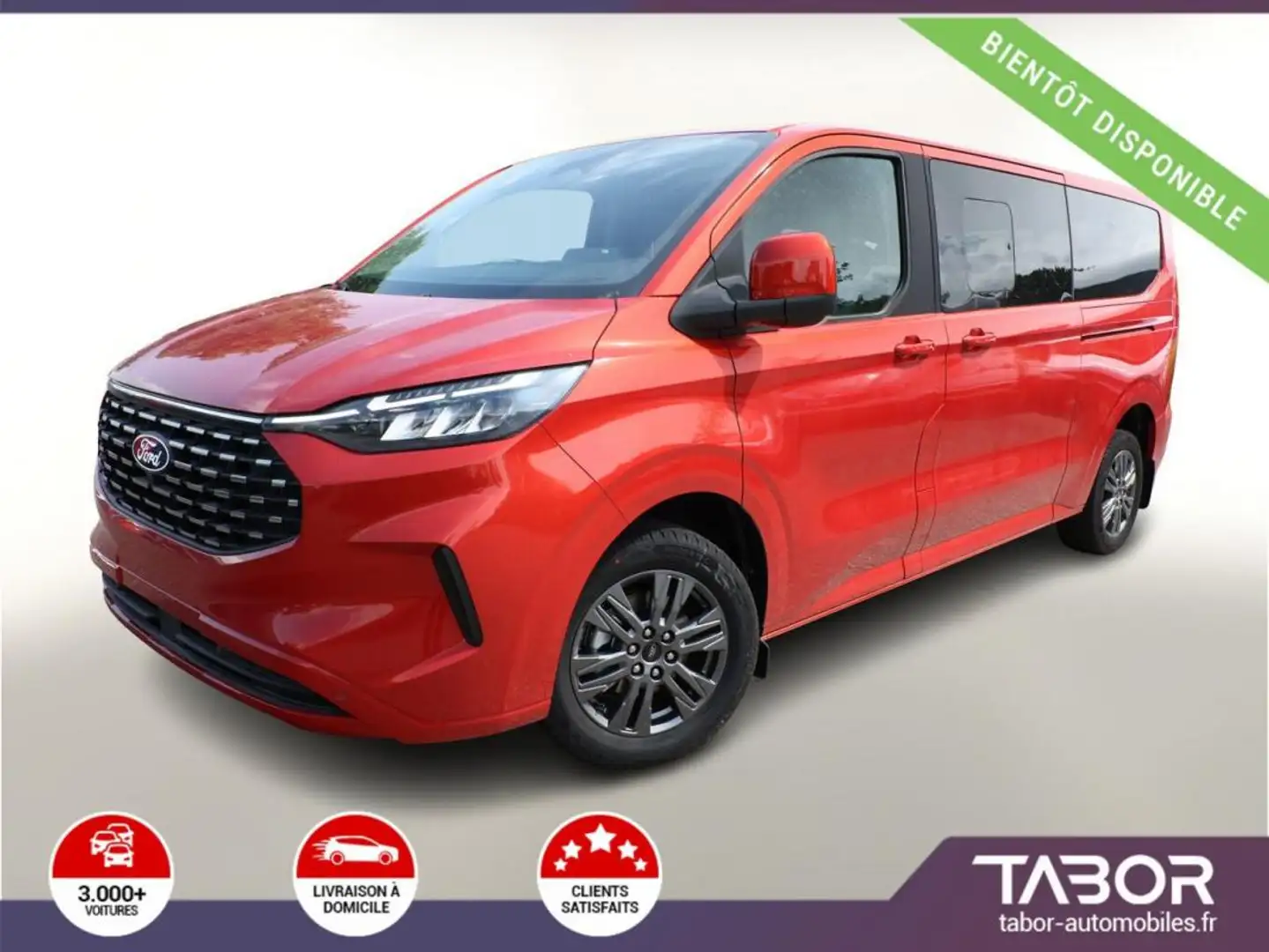 Ford Tourneo Custom TDCi 170 Aut Tit 320L2 ACC Roşu - 1