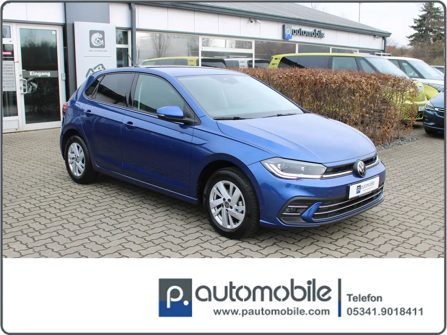 Volkswagen Polo 1.0 TSI Style*NEUES MODELL*KLIMA*PDC*LED*AG Blau - 1