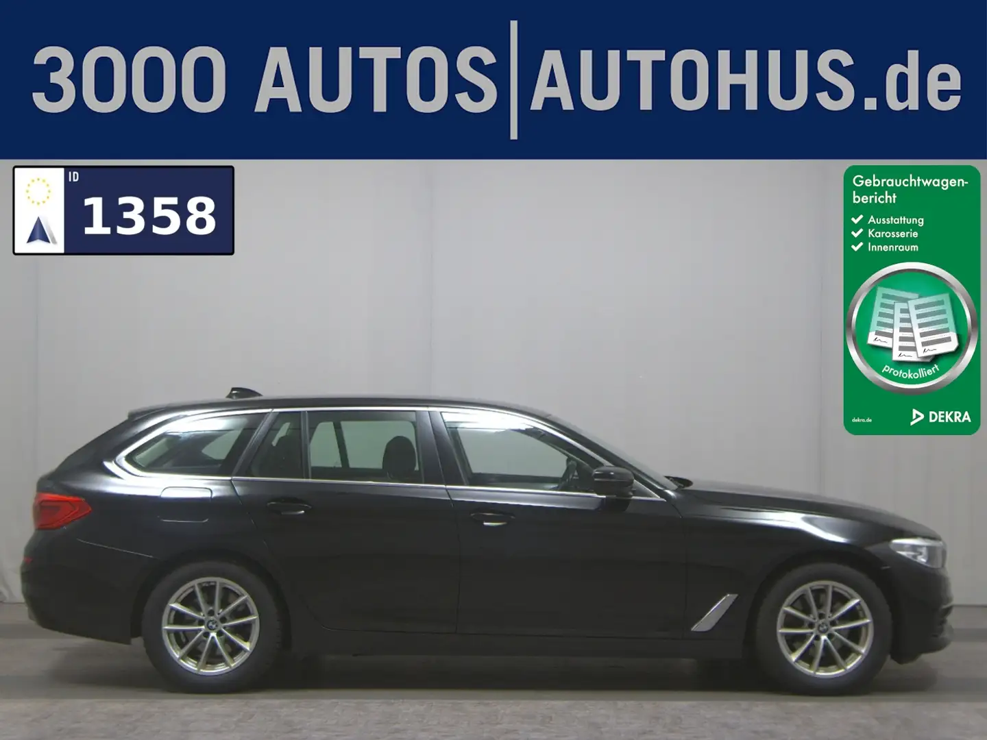 BMW 520 dA Touring Navi LED PDC Shz AHK Schwarz - 1